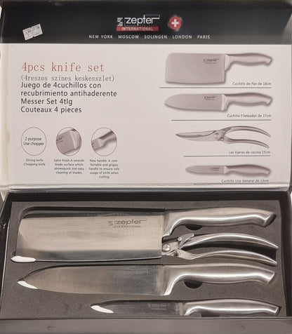 Zeptor International 4 Piece knife set