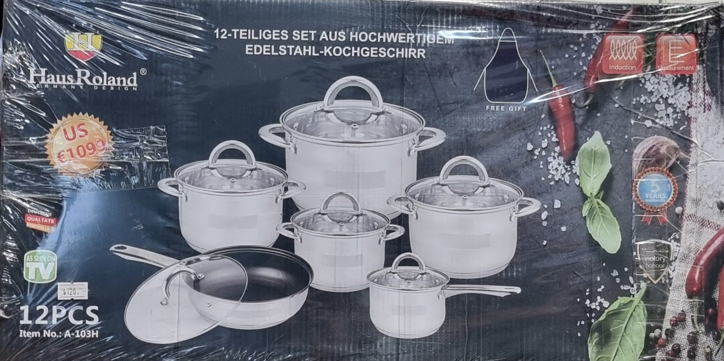 Haus Roland 12pc Cookware Set