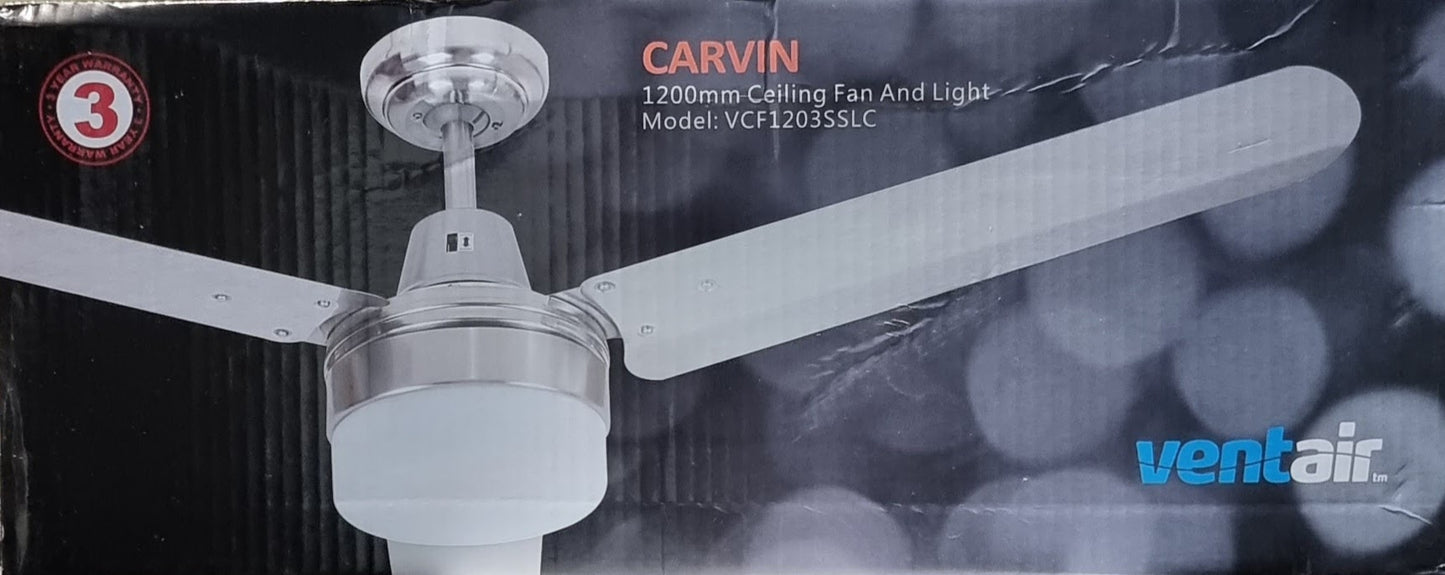 Ventair Carvin Ceiling Fan - LED Light