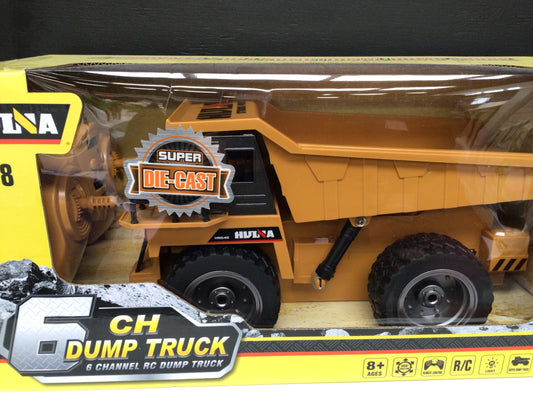 Super die-cast model dump truck remote control 1:18 gauge