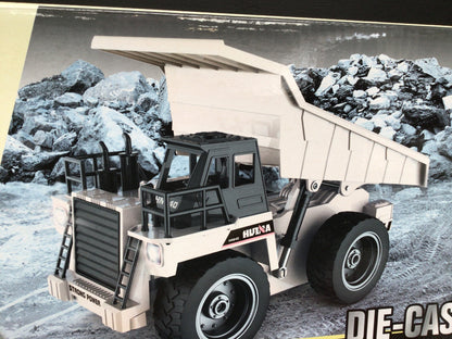 Super die-cast model dump truck remote control 1:18 gauge