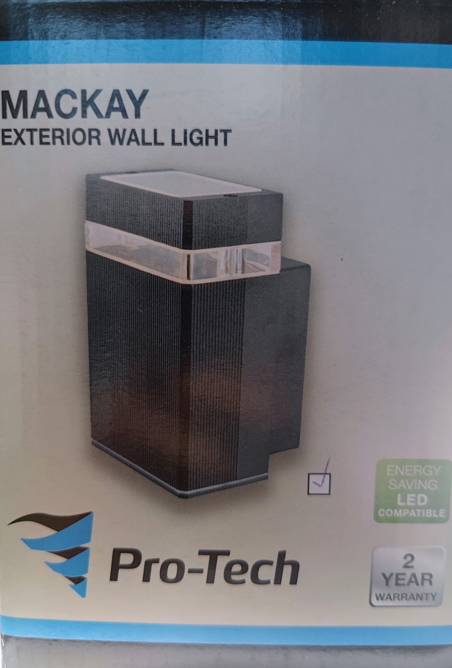 Pro-tech Mackay Exterior Wall Light - LED compatable