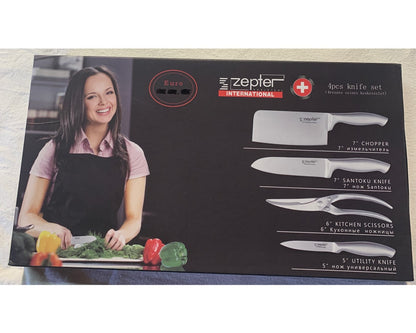 Zeptor International 4 Piece knife set